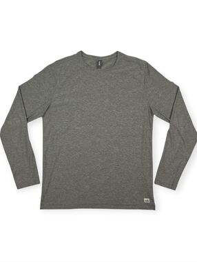 Vuori Long Sleeve Strato Tech Tee Men's Size Medium Gray EUC